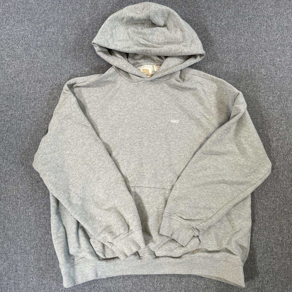 Vintage Levi's Gold Tab Hoodie XL Gray Pullover Sweatshirt Levi Strauss